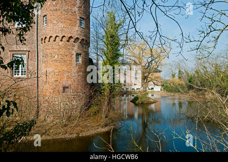 Deutschland, NRW, Kreis Düren, Nörvenich-Binsfeld, Burg Binsfeld, 1533 Erbaut Im Stil der Frührenaissance Stockfoto