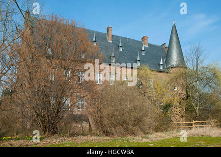 Deutschland, NRW, Kreis Düren, Nörvenich-Binsfeld, Burg Binsfeld, 1533 Erbaut Im Stil der Frührenaissance Stockfoto