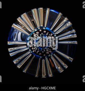 Wunderbare abstrakte illustrierte Glasobjekt Stockfoto