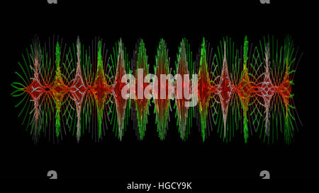 Wunderbare abstrakte illustrierte Glasobjekt Stockfoto