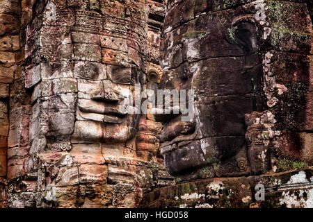 Der Bayon-Tempel in Angkor Thom in Kambodscha Stockfoto