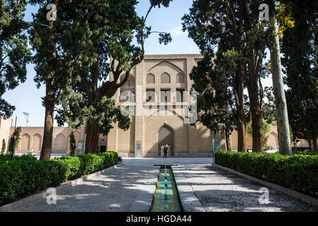 Empfangsgebäude des ältesten erhaltenen persischen Garten im Iran genannt Fin Garten (Bagh-e Fin), befindet sich in Kashan Stadt Stockfoto