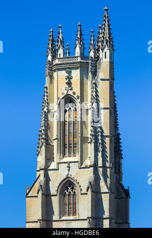 Kathedrale St. Nikolaus in FribourgSwitzerland Stockfoto