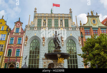 Dwor Artusa Gebäude in der Stadt Danzig Stockfoto