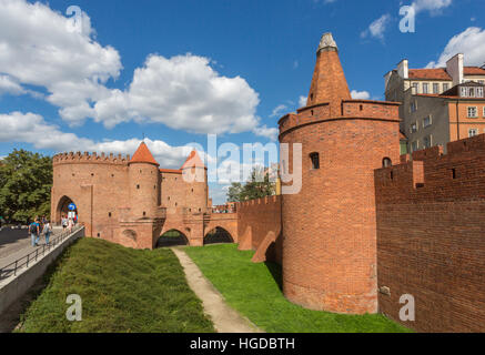 Barbican in Warschau Stadt Stockfoto