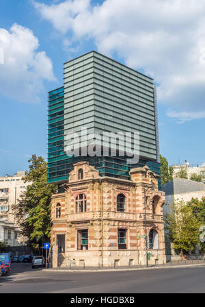 Rumänien, Bukarest Stadt, in der Nähe von Platz der Revolution, Kontrast Stockfoto