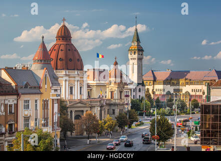 Rumänien, Targu Mures Stadt Skyline der Innenstadt Stockfoto