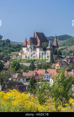 Rumänien, Sibiu Grafschaft, Birthälm Stadt, befestigte Kirche von Birthälm, Weltkulturerbe, Stockfoto