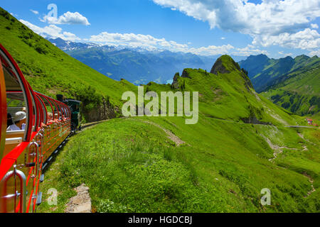 Brienz Rothorn Bahn im Berner Oberland, Schweiz Stockfoto