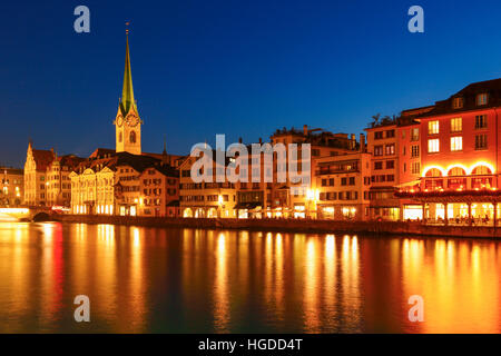 Fraumünster-Kirche in Zürich, Schweiz Stockfoto