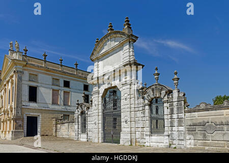 Museo Nazionale di Villa Pisani, Mauer, Tor Stockfoto