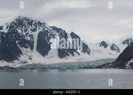 Spitzbergen, Svalbard, Raudfjord, Gletscher, Stockfoto