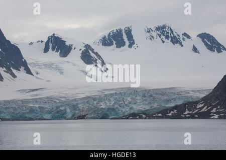 Spitzbergen, Svalbard, Raudfjord, Gletscher, Stockfoto