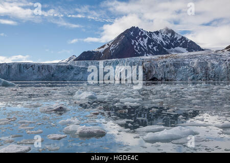 Spitzbergen, Svalbard, Gletscher, Hornsund, Stockfoto