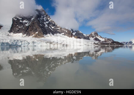 Spitzbergen, Svalbard, Gletscher, Hornsund, Stockfoto
