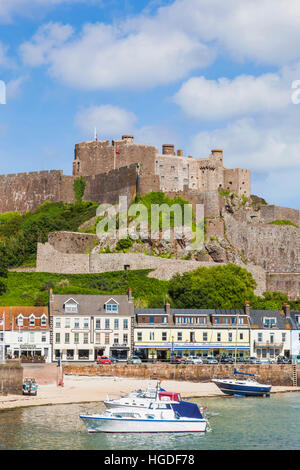 Vereinigtes Königreich, Kanalinseln, Jersey, Gorey, Mont Hochmuts Burg Stockfoto