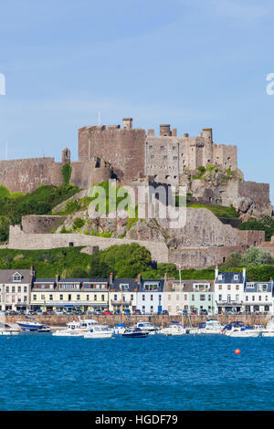 Vereinigtes Königreich, Kanalinseln, Jersey, Gorey, Mont Hochmuts Burg Stockfoto