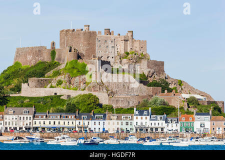 Vereinigtes Königreich, Kanalinseln, Jersey, Gorey, Mont Hochmuts Burg Stockfoto