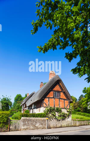 England, Warwickshire, Cotswolds, Stratford-upon-Avon, Anne Hathaway's Cottage Stockfoto