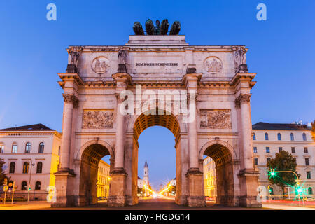 Deutschland, Bayern, München, Siegestor Stockfoto