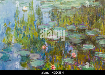 Deutschland, Bayern, München, neue Pinakothek Museo (Neue Pinakothek), Bild mit dem Titel "Seerosen" von Claude Monet datiert 1915 Stockfoto