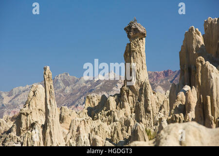 Mond-Tal, Valle De La Luna, in der Nähe von La Paz, Stockfoto