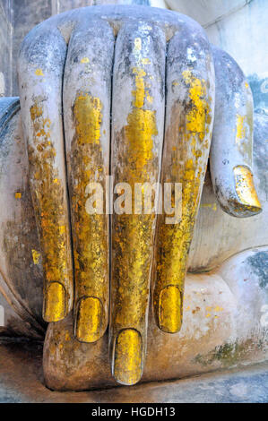 Buddha Gautama, Hand, detail Stockfoto