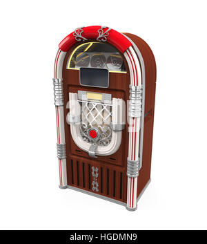 Jukebox Radio isoliert Stockfoto