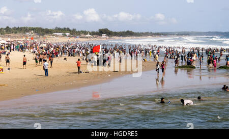 Beliebte Baga Beach Goa Indien Stockfoto