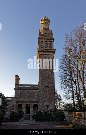 120 Fuß Beckford des Neo-klassischer & Italianate Wohnturm mit Säulenhalle abgeschlossen 1827 - Architekt Henry Edmund Goodridge Stockfoto