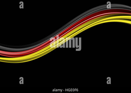 Illustrierte deutsche farbige Wave Design für Sportveranstaltungen Stockfoto