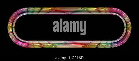 Wunderbare Zusammenfassung illustrierte panorama Rahmen aus Glas Objekt Stockfoto