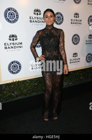 Los Angeles, CA - Januar 07: Emmanuelle Chriqui, an Art of Elysium präsentiert Stevie Wonder-Himmel - zum 10. Jubiläum, bei den roten Studios In Kalifornien am 7. Januar 2017. Bildnachweis: Faye lernen/MediaPunch Stockfoto