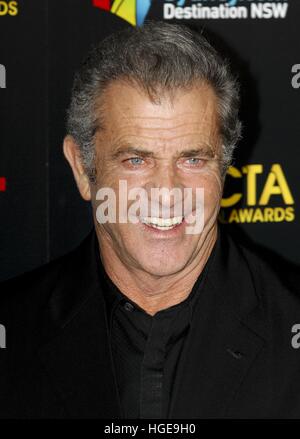 Hamburg, Deutschland. 6. Januar 2017. Mel Gibson bei der 6. AACTA International Awards im Avalon Hollywood am 6. Januar 2017 in Los Angeles ankommen | Nutzung weltweit © Dpa/Alamy Live-Nachrichten Stockfoto