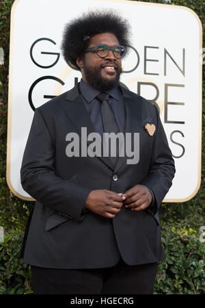 Beverly Hills, Kalifornien, USA. 8. Januar 2017. Questlove. 74. annual Golden Globe Awards statt im Beverly Hilton.  © Hfpa/AdMedia/ZUMA Draht/Alamy Live-Nachrichten Stockfoto