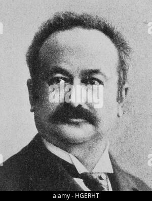 Oscar Blumenthal oder Oskar Blumenthal, war 13. März 1852 - 24. April 1917, ein deutscher Dramatiker und Drama Kritiker., Reproduktion eines Fotos aus dem Jahr 1895, digital verbessert Stockfoto