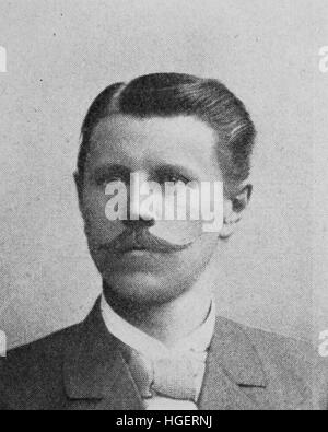 Carl Johann Emil Treptow, 20. Juni 1854 geboren; 20. November 1935 starb, war ein deutscher Bergbau-Wissenschaftler, Reproduktion eines Fotos aus dem Jahr 1895, digital verbessert Stockfoto