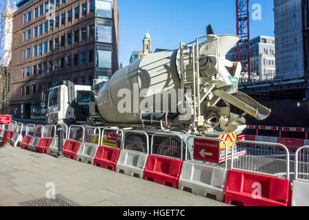 Bauarbeiten von Brookfield Multiplex auf das neue Hauptquartier der Goldman Sachs am Schuh Lane, London, UK Stockfoto