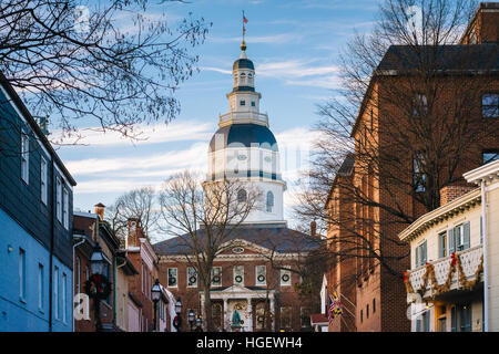 Das Maryland State House in Annapolis, Maryland. Stockfoto