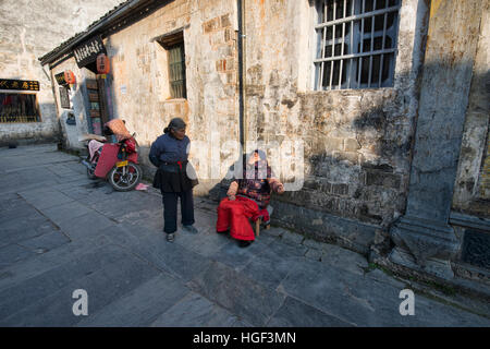 Leben in das alte Dorf von Xidi, Anhui, China Stockfoto