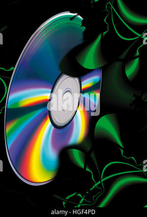 CD/DVD: symbol für die Überwachung Stockfoto