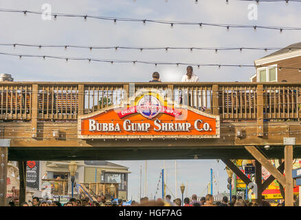 Bubba Gump Shrimp Co. am Pier 39 in San francisco Stockfoto