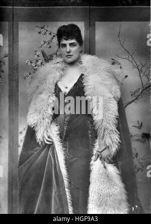 Jennie Jerome Ehefrau von Lord Randolph Churchill und Mutter von Winston Churchill. Ca. 1874 Stockfoto