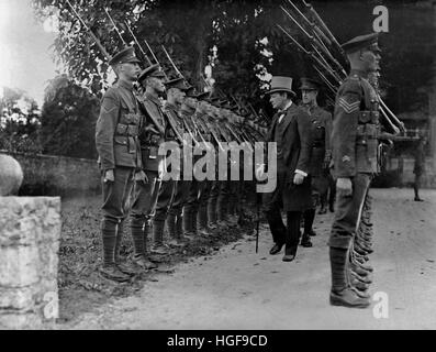 Winston Churchill Inspektion zwingt, Köln, August 1919 Stockfoto
