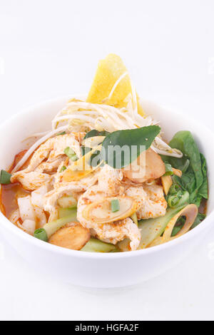 Tom Yum Nudeln Suppe Thai Lebensmittel Stockfoto