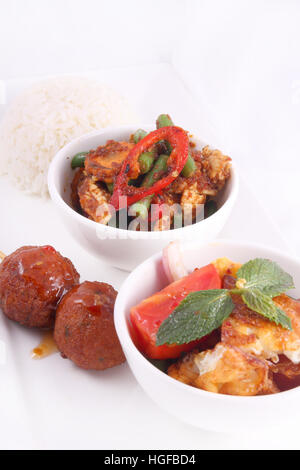 Mischung aus Thai Lebensmittel Stockfoto