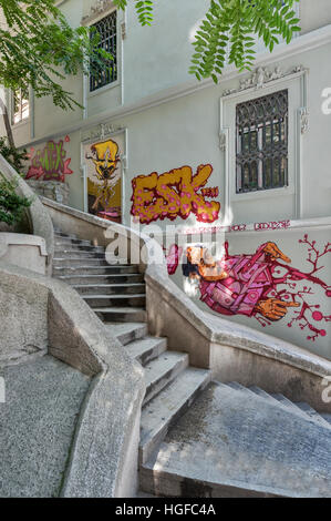 Camondo Treppe, auch bekannt als Kamondo Treppen, Karakoy Istanbul Stockfoto