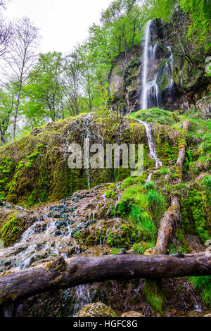 Urach Wasserfall in den Schwäbisch-Alpen, Stockfoto