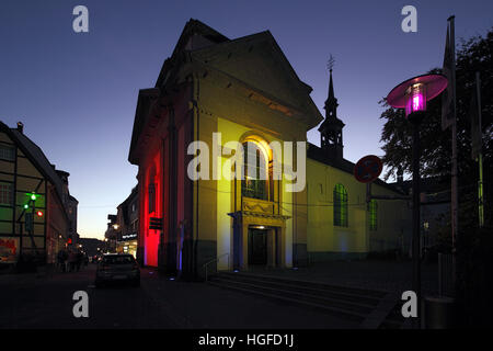 Zeigen Sie Licht Recklinghausen, Illumunation, Ruhrgebiet, Nordrhein-Westfalen, Stockfoto