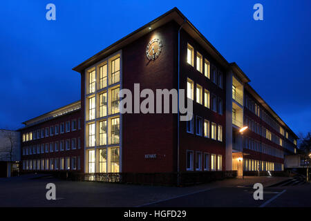 Rathaus in Herten, Ruhrgebiet, Nordrhein-Westfalen Stockfoto